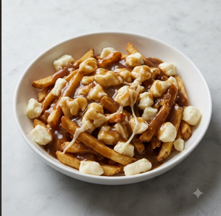 Canadian fries poutine