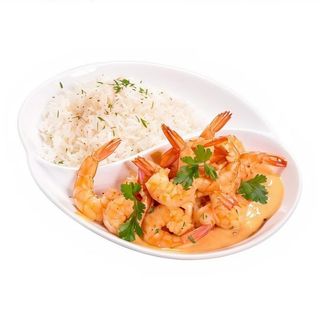 Gambas Con Salsa Curry
