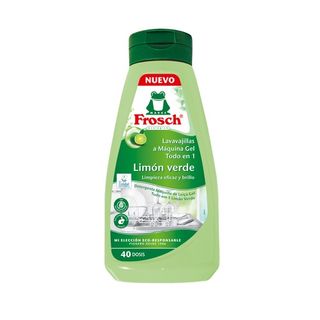 Lavavajillas Máquina Gel Limón Verde Frosch 40 Dosis