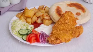 Meniu șnițel de pui simplu