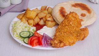 Meniu șnițel de pui simplu