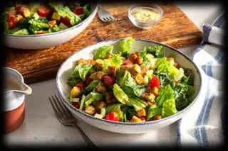 Vegan Caesar salad