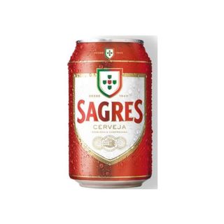 Cerveja Com Álcool Sagres Lata 33 cl