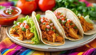 Spicy chicken tacos
