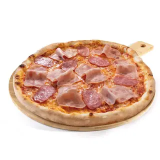Pizza Șuncă și Salam medie