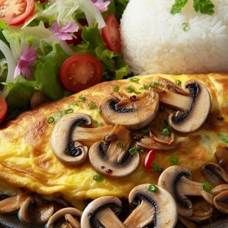 Omelete Cogumelos & Cebola 