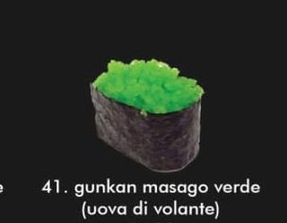Gunkan masago verde