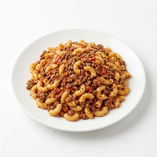 Ración De macarrones boloñesa