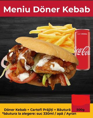 Meniu döner kebab