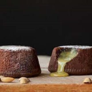 Tortino al cuore caldo pistacchio