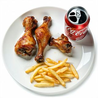 Menù cosce di pollo
