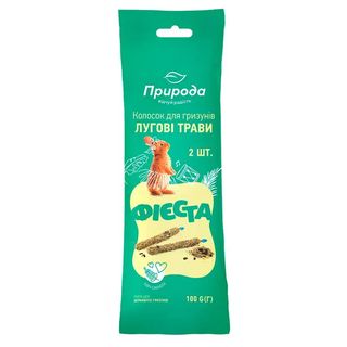 Колосок Природа Фієста для гризунів Лугові трави 100г