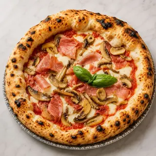 Cotto e funghi