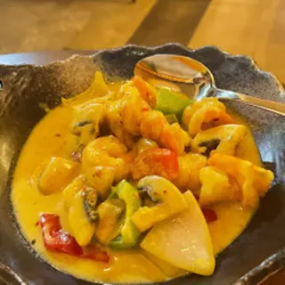 Gambas Al Curry Verde Tailandés