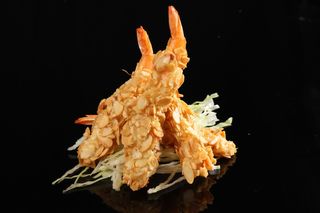 502. Tempura di gamberoni con le mandorle - 4 pezzi