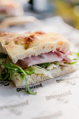Focaccia mortadella