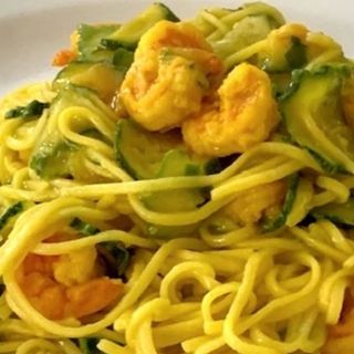 Tagliolino gamberi e zucchine