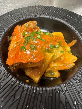 Calamarata al granchio blu