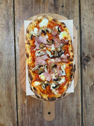 Prosciutto cotto e funghi