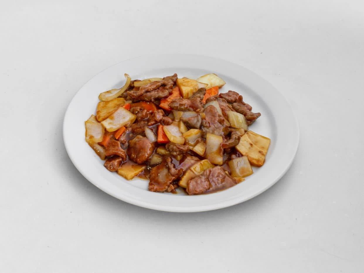 Ternera con salsa de ostras 