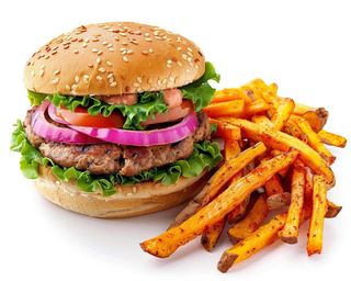 Hamburger e patatine