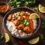 pollo tikka masala con arroz 
