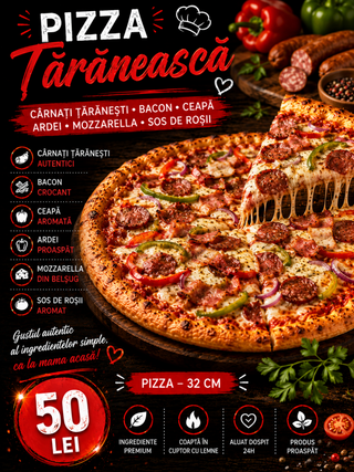 Pizza Taraneasca 32cm