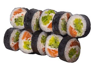 Futomaki z łososiem i krabem (10 szt) (310g)