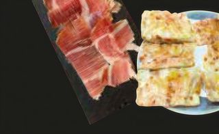 Jamón Ibérico Bellota 1/2 ración (con pan con tomate)