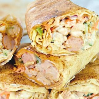 Shawarma with Single Sausage and chicken