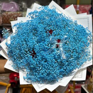 Blue Baby’S Breath Bouquet of 5batches 