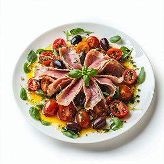 Ensalada Tomates y Lomo de Bonito