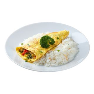 Menú De Tortilla Con Arroz