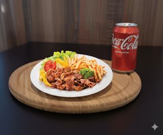 Piatto Kebab con Verdure menù