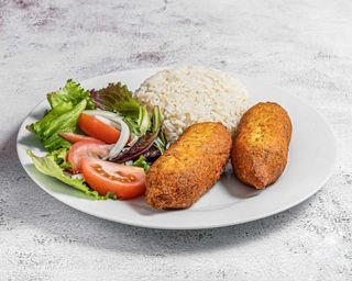 Pastéis Bacalhau e Acompanhamento