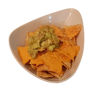 Tapa De Nachos Con Guacamole Y Queso