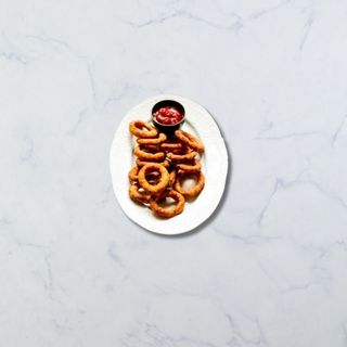 ხახვის რგოლები შემწვარი კლეარში