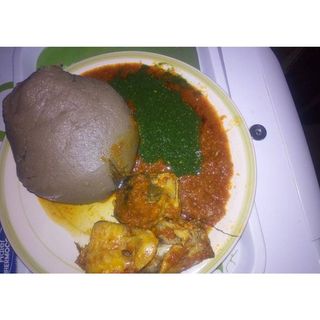Amala, Gbegiri& Ewedu plus Cat Fish
