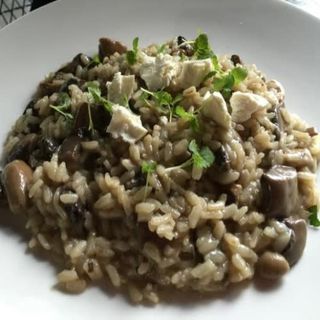 Arroz champiñones