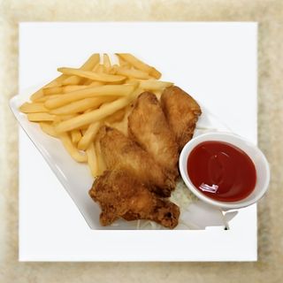 Alitas de Pollo + Patatas