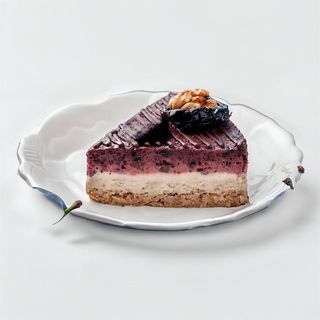 Presna Šljiva  parče torte posno