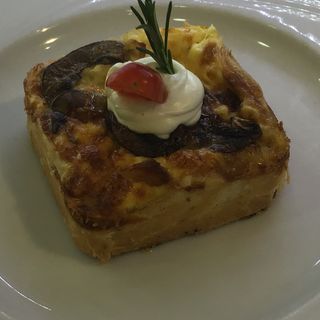 Quiche poulet champignons 