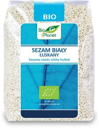SEZAM BIAŁY ŁUSKANY BIO 250 g - BIO PLANET