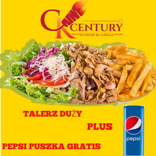 Talerz duży Plus Pepsi puszka 330ml gratis