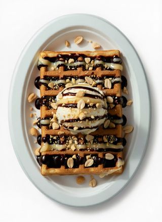 Венские вафли с мороженым на выбор /Wafe cu înghețată la alegere