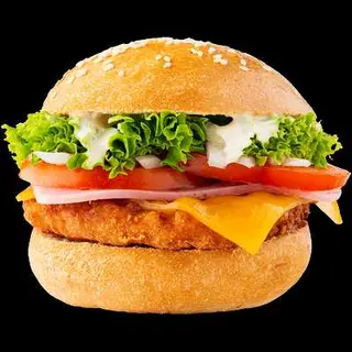 HAMBURGUESA POLLO REBOZADA SÚPER