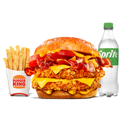 Menú Duo Bacon Cheddar - Doble Crispy Grande