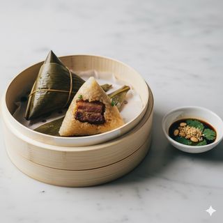 Zongzi con carne