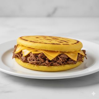 Arepa Carne Mechada