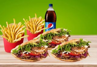 Menú kebab (3 personas)